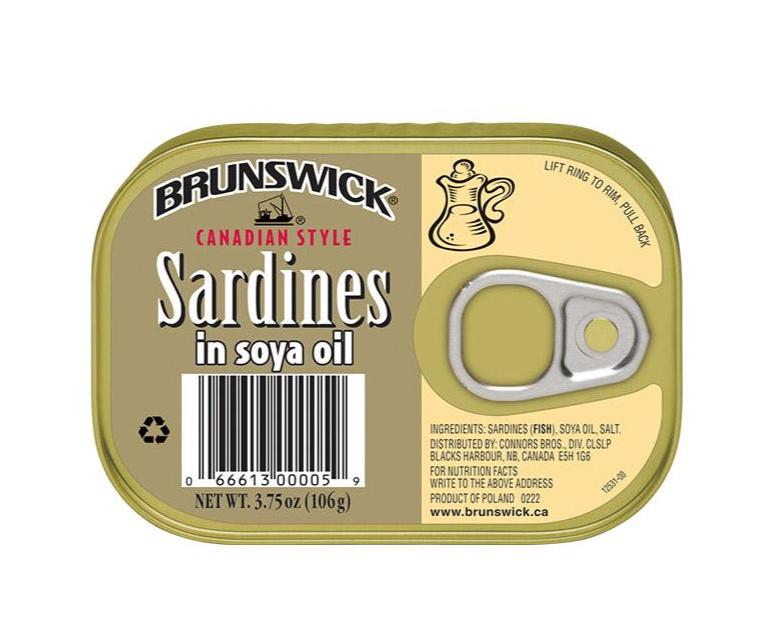 Brunswick Sardine in Soya oil 106g