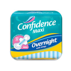 Confidence Maxi Overnight Wings 12's