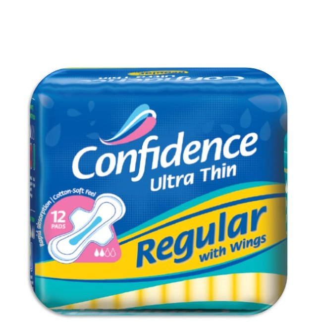 Confidence Ultra Thin Regular w/wings 12's