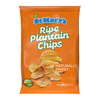 St Mary Plantain Chips Ripe 40g