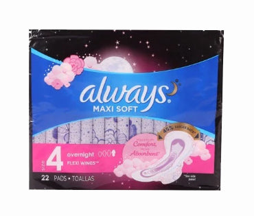 Always Maxi Soft o/n w/wings 22s