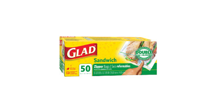 Glad Food Storage Sandwich Zip Bag