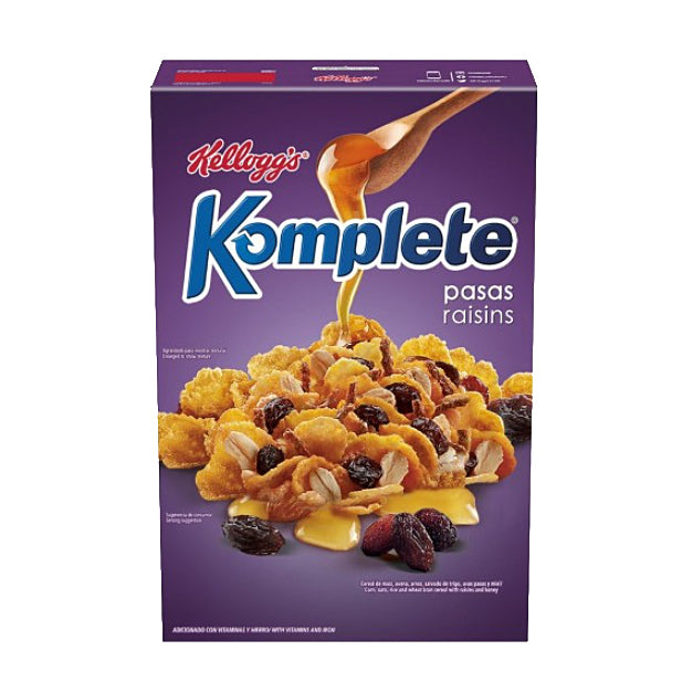 Kelloggs Komplete w/Raisins 220g