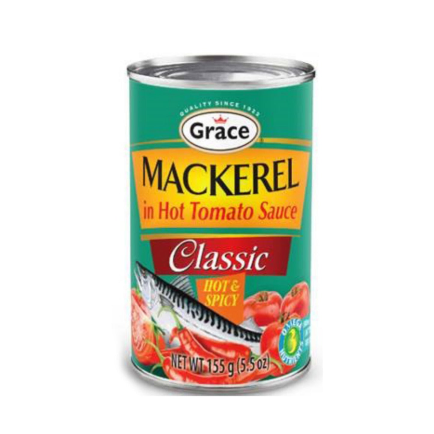 Grace Mackerel in hot tomato sauce