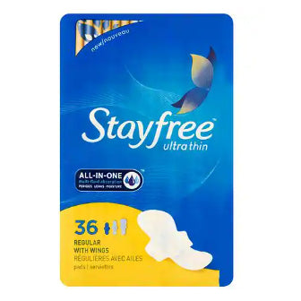 StayFree Ultra Thin Regular w/wings 36s